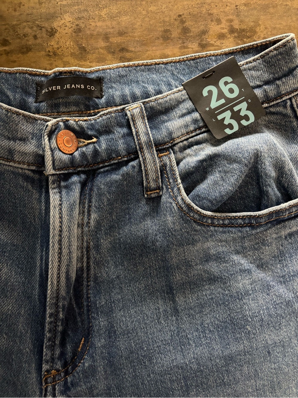 Silver Jeans Women's Blue Wide Leg Flare Jeans